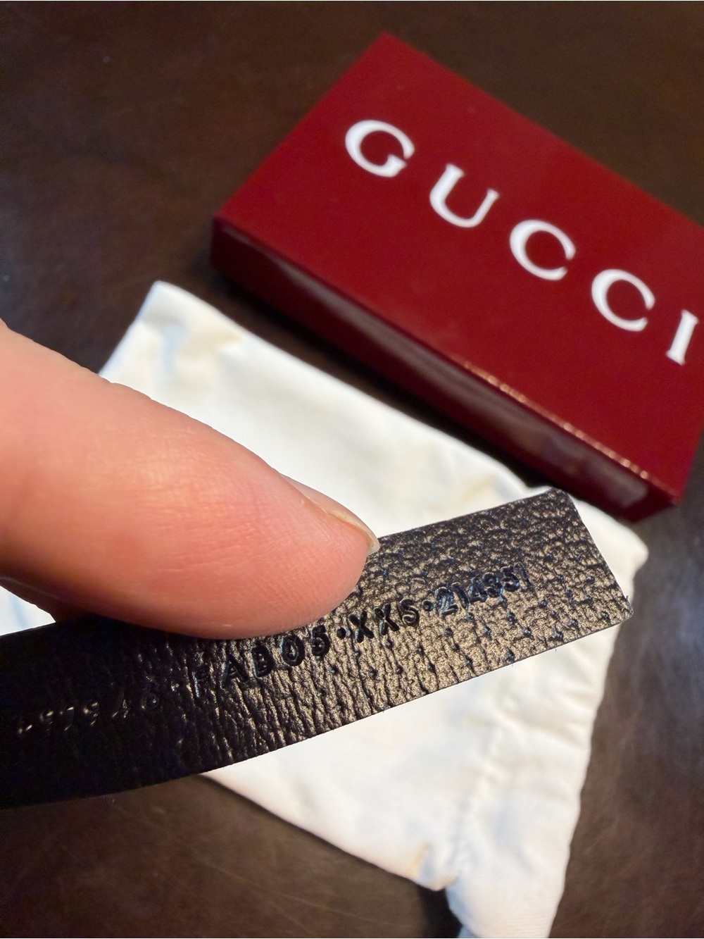 New Authentic Gucci GG Supreme Logo Pet Leather Collar Cat Dog XXS - Picture 12 of 12